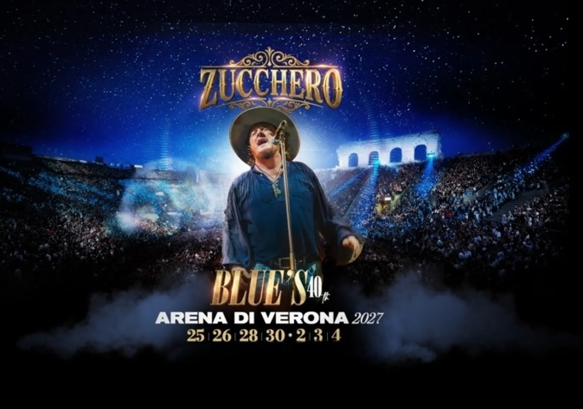 Zucchero Arena di Verona 2027