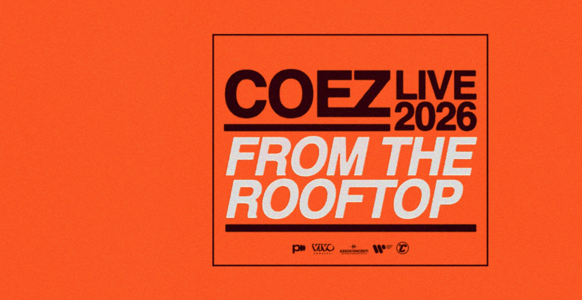 Coez Live 2026, From the Rooftop