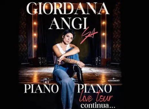 Джордана Анджи, Piano Piano Live Tour