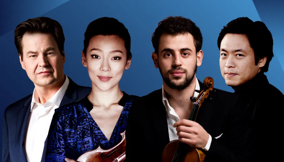 Peter Mattei, Clara-Jumi Kang y Yamen Saadi