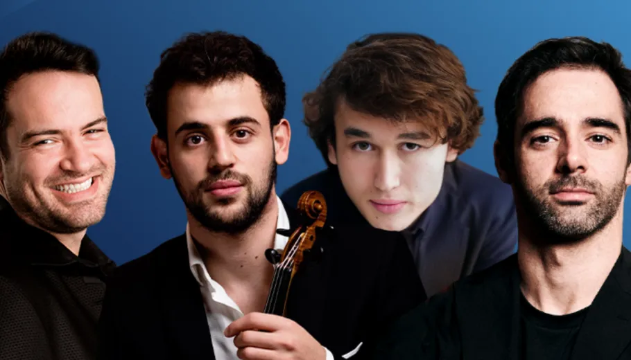Marc Bouchkov, Daniel Lozakovich y Yamen Saadi